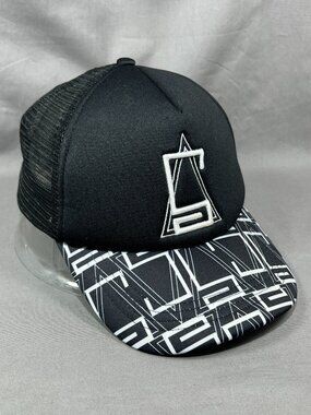 Scorpion Attire Trucker Hat Adjustable White Black Mesh Foam Snapback Adult Cap